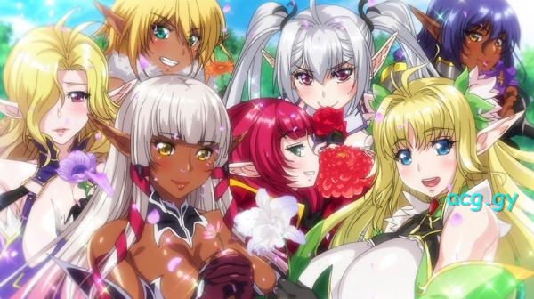 [ばにぃうぉ～か～] OVA ようこそ！ スケベエルフの森へ ＃3 エルフとダークエルフの全面対決！ 救世主様と『らぶらぶ子作り対決』 (1-4)