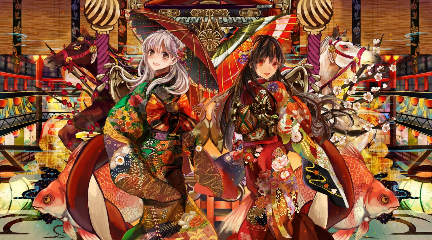 【新年快乐】 琉璃神社壁纸包 2014年1月号