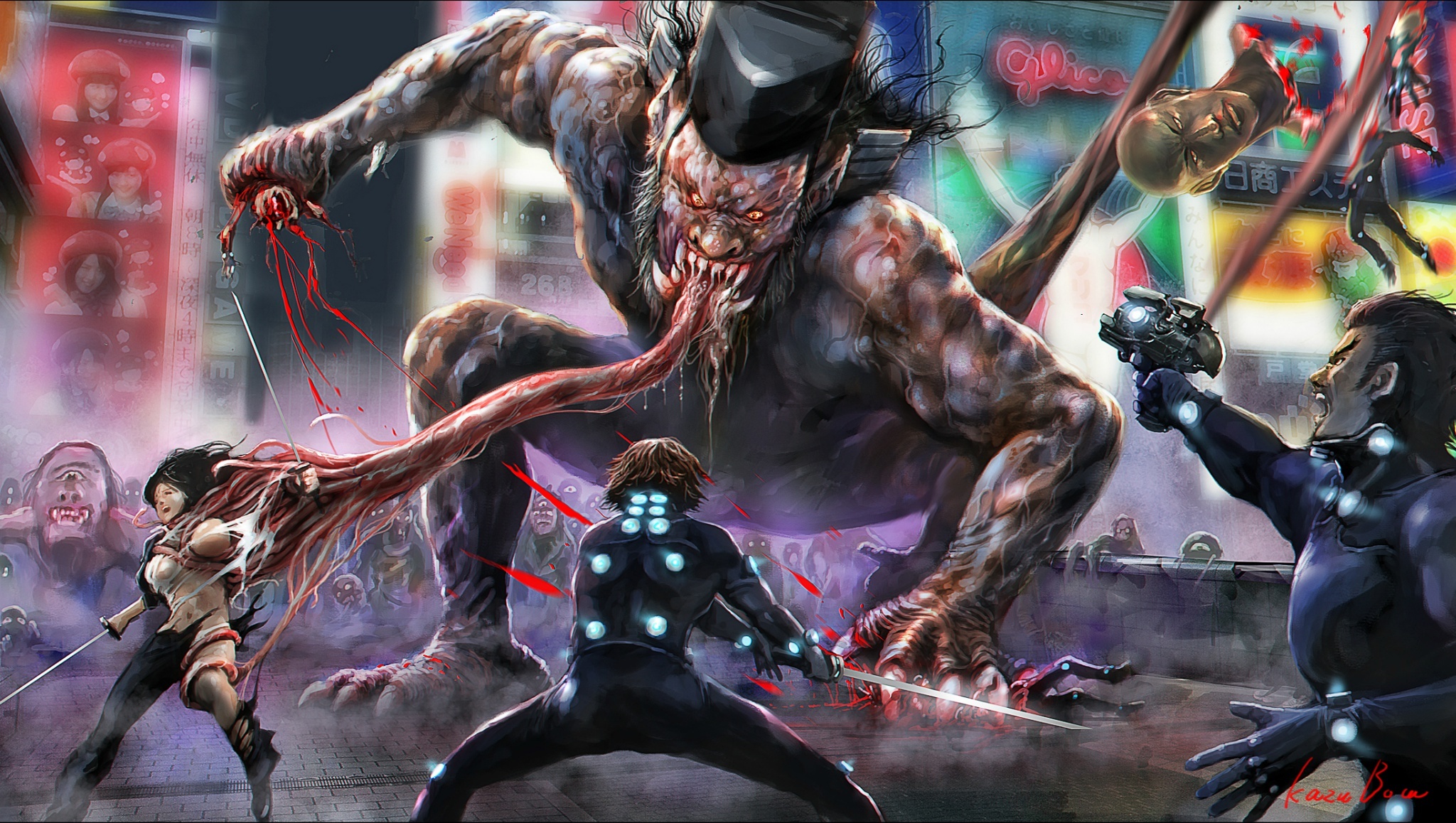 [GANTZ/杀戮都市][漫画1-37+2则特别篇+番外篇+EPUB+人设资料][真人+CG+动漫]